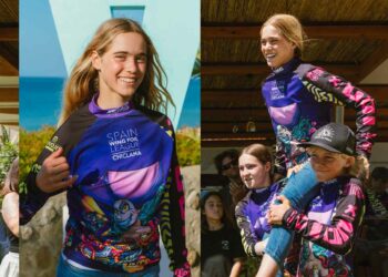 La tarifeña Sofía Ginzinger brilla en el Campeonato de España de Wingfoil con cuatro podios